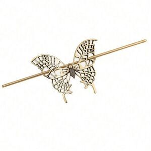 Cottagecore Butterfly Gold Tone  Hair accessory with matching hair hair …